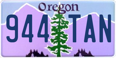 OR license plate 944TAN