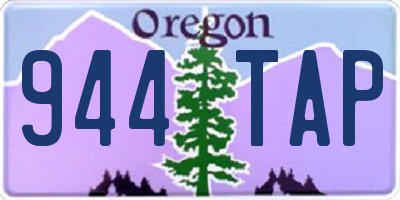 OR license plate 944TAP