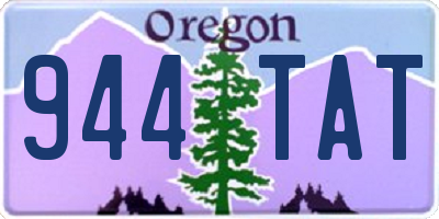 OR license plate 944TAT