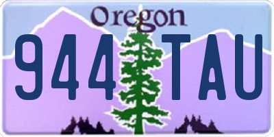 OR license plate 944TAU