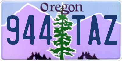 OR license plate 944TAZ