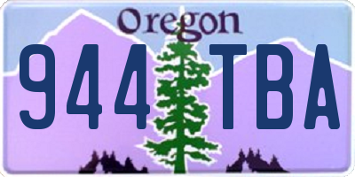 OR license plate 944TBA