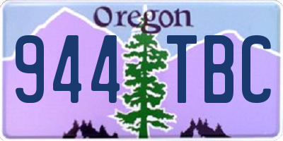 OR license plate 944TBC