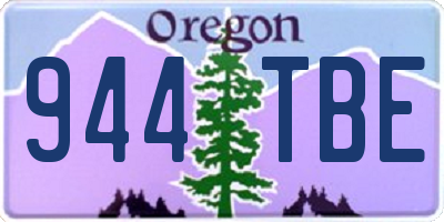 OR license plate 944TBE