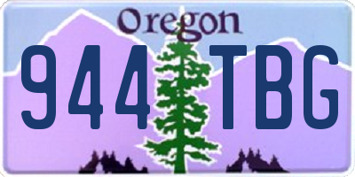 OR license plate 944TBG