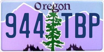 OR license plate 944TBP