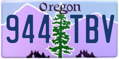 OR license plate 944TBV