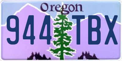 OR license plate 944TBX