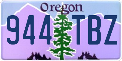 OR license plate 944TBZ