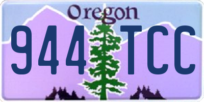 OR license plate 944TCC