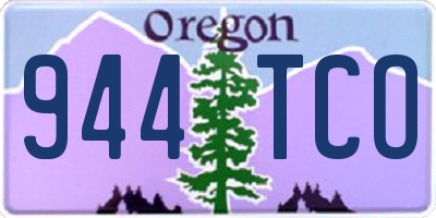OR license plate 944TCO