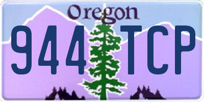 OR license plate 944TCP