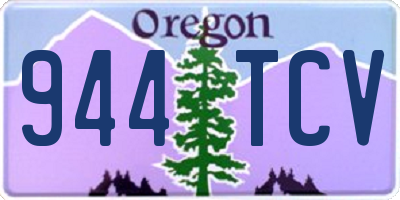 OR license plate 944TCV