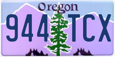 OR license plate 944TCX