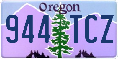 OR license plate 944TCZ