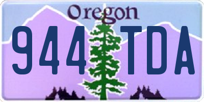 OR license plate 944TDA