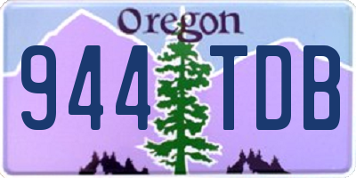 OR license plate 944TDB
