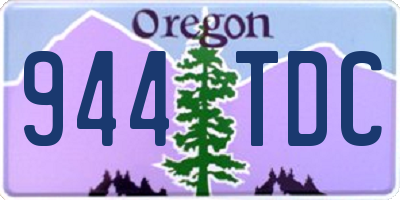 OR license plate 944TDC