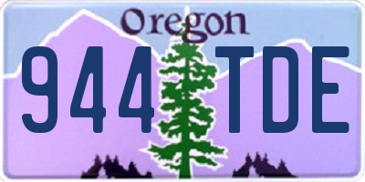 OR license plate 944TDE