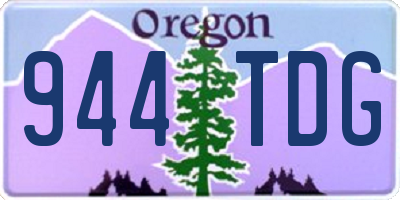 OR license plate 944TDG
