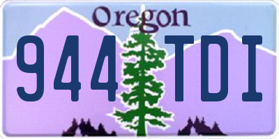 OR license plate 944TDI