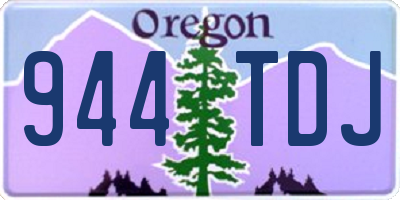 OR license plate 944TDJ