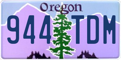 OR license plate 944TDM