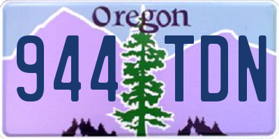 OR license plate 944TDN