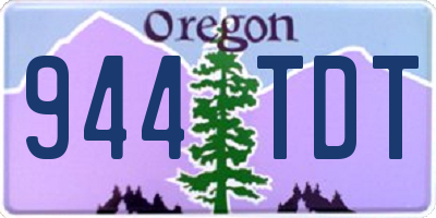 OR license plate 944TDT