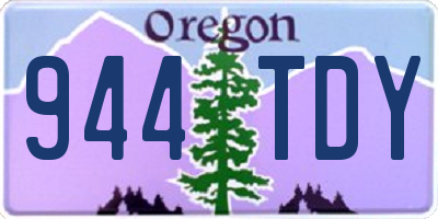 OR license plate 944TDY