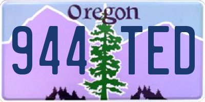 OR license plate 944TED