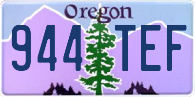 OR license plate 944TEF