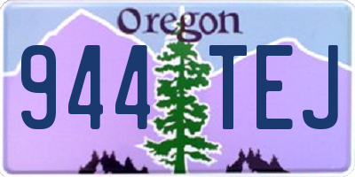 OR license plate 944TEJ