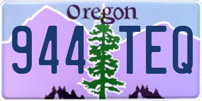 OR license plate 944TEQ