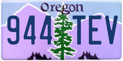 OR license plate 944TEV