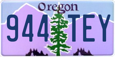 OR license plate 944TEY