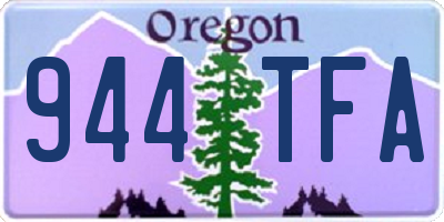 OR license plate 944TFA