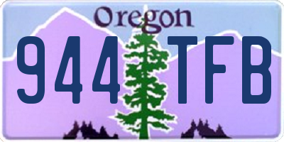 OR license plate 944TFB