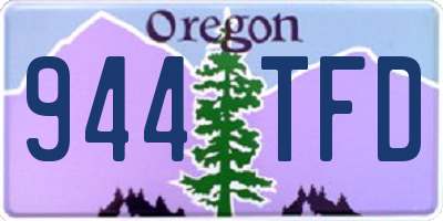 OR license plate 944TFD