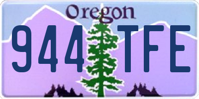 OR license plate 944TFE