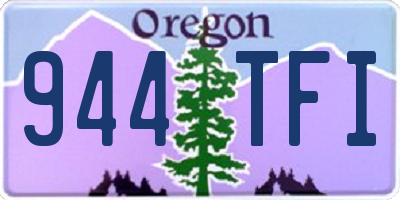 OR license plate 944TFI
