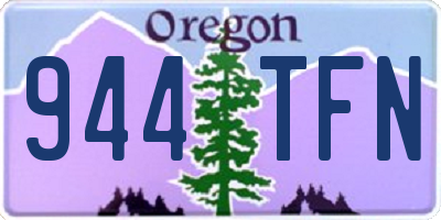 OR license plate 944TFN