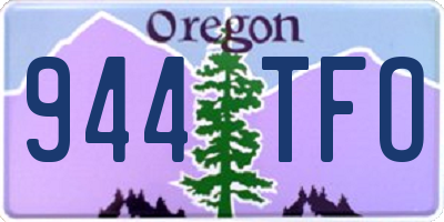 OR license plate 944TFO
