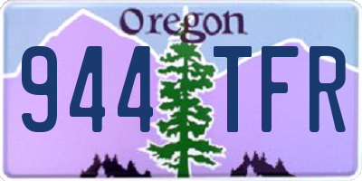 OR license plate 944TFR