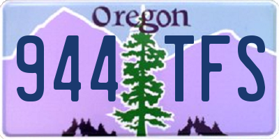 OR license plate 944TFS