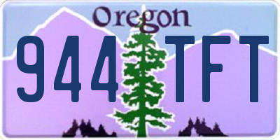 OR license plate 944TFT
