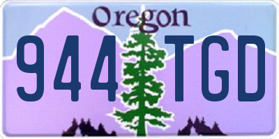 OR license plate 944TGD