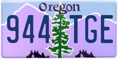 OR license plate 944TGE