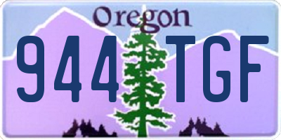 OR license plate 944TGF