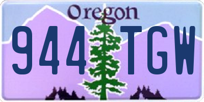 OR license plate 944TGW